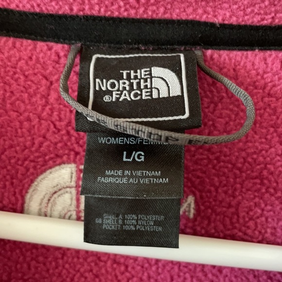 The North Face Black / Pink Fleece Jacket - Size L - Picture 3 of 7